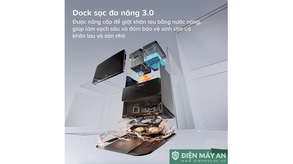 Robot hút bụi lau nhà Roborock Saros 10R - Bản Quốc Tế